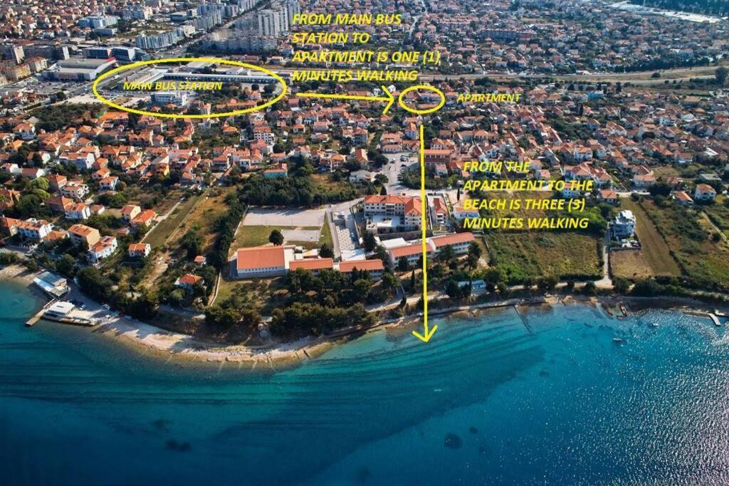 Candy Ap.-Near Center,Bus,Beach+Free Parking Place Zadar Exterior foto